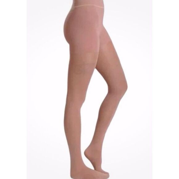 SHEERTEX Shaping Luxury Semi Sheer rip resistant tights in rose gold Size small - Picture 1 of 4